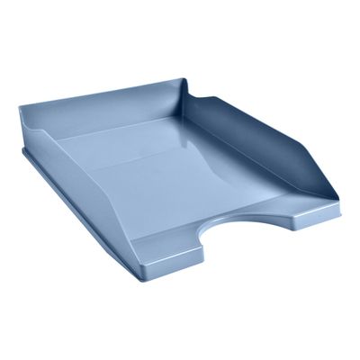 Exacompta Ecotray - Corbeille à courrier BeeBlue - pour format A4+ - bleu clair