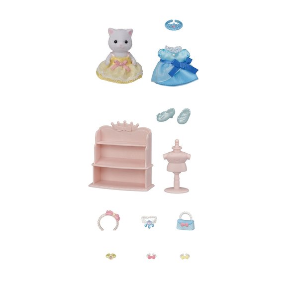 La fille Chat Persan et sa panoplie de Princesse Sylvanian Families 5645