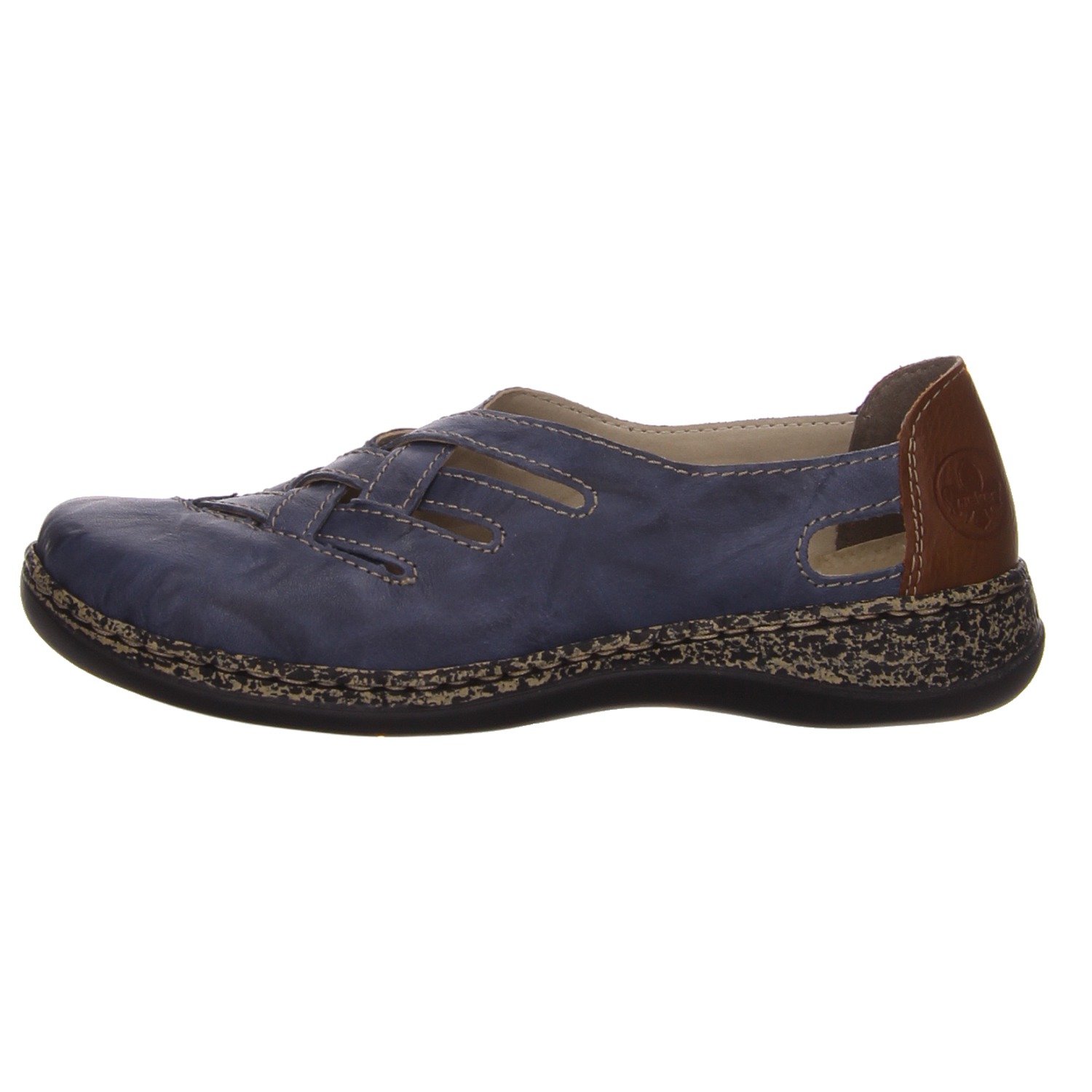 Rieker Slipper blau blau