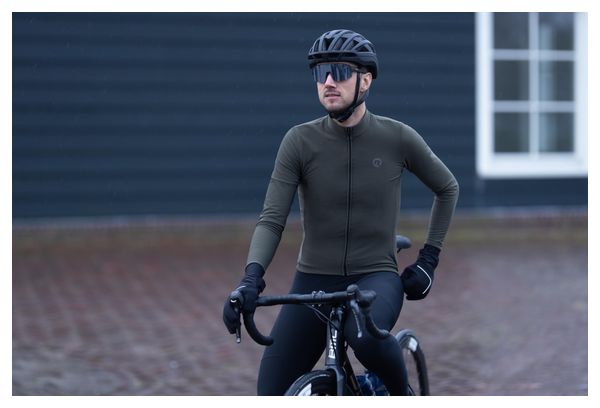 Maillot cycliste manches longues - Homme - Vert - Rogelli Signature