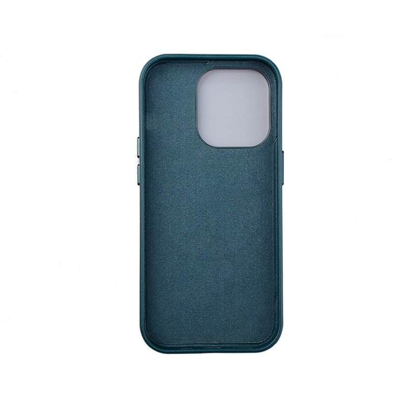 iPhone 14 Pro MagSafe Leder Case Schutzhülle - Petrol / Grün
