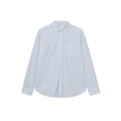 Les Deux Kent Poplin Skjorte, Summer Sky/White, XL