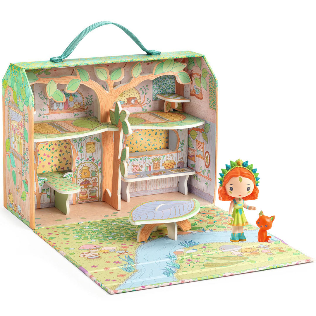 Djeco speelhuis sylvia & fox's house in the forest