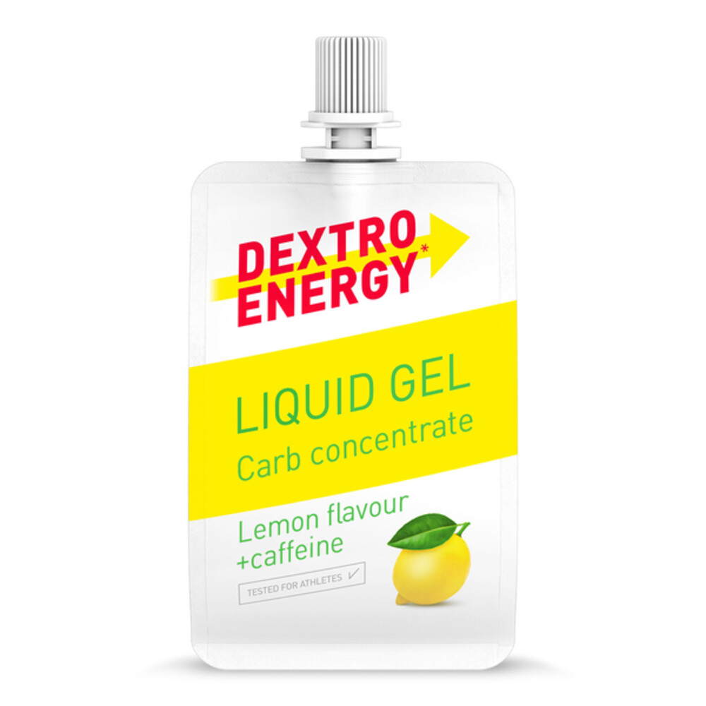 6x Dextro Energy Liquid Gel Lemon + Cafeïne60 gr