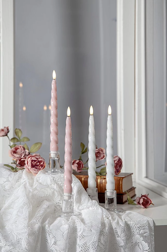 Antikt lys Flamme Shine 2-p