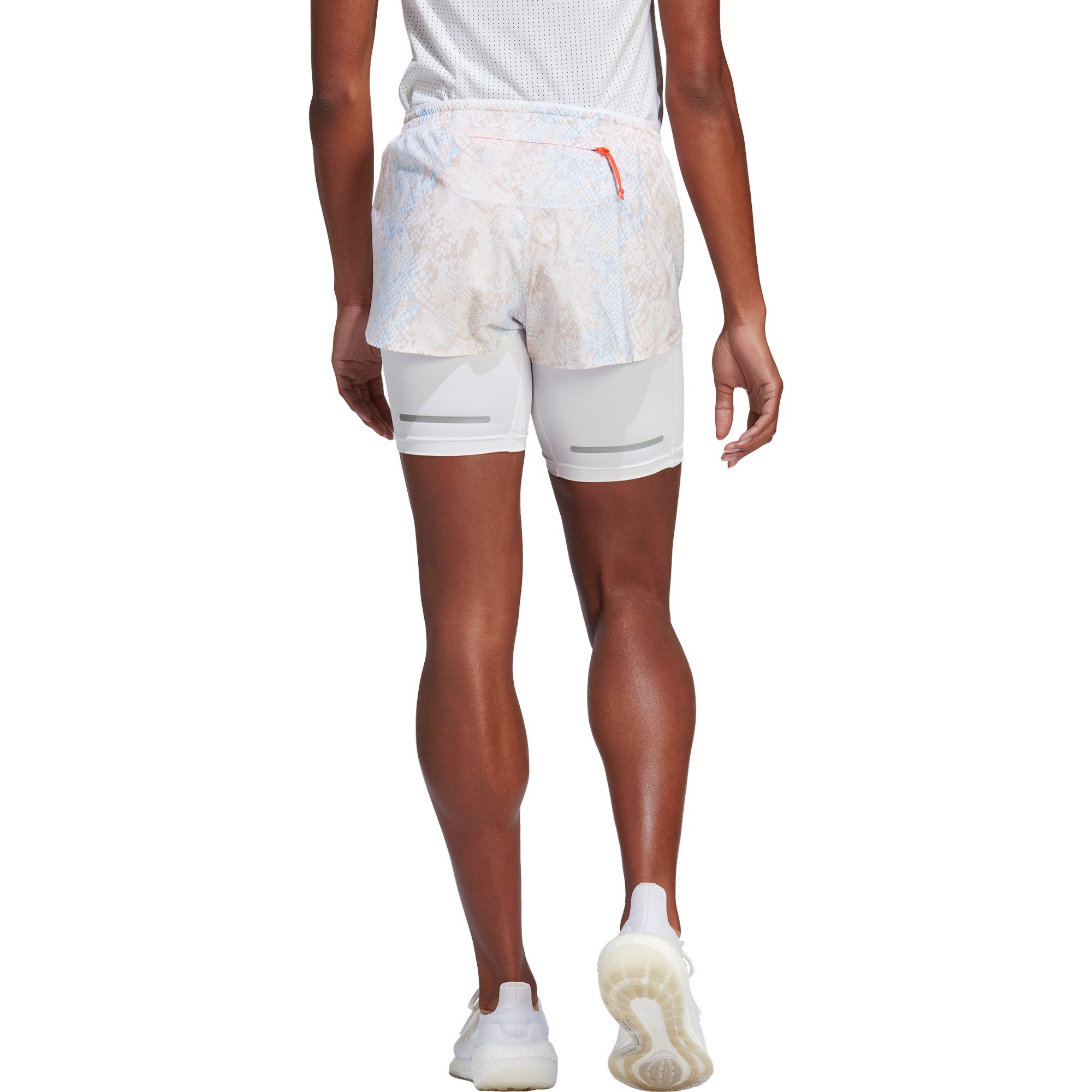adidas Run Fast 2-in-1 Shorts Damen weiß