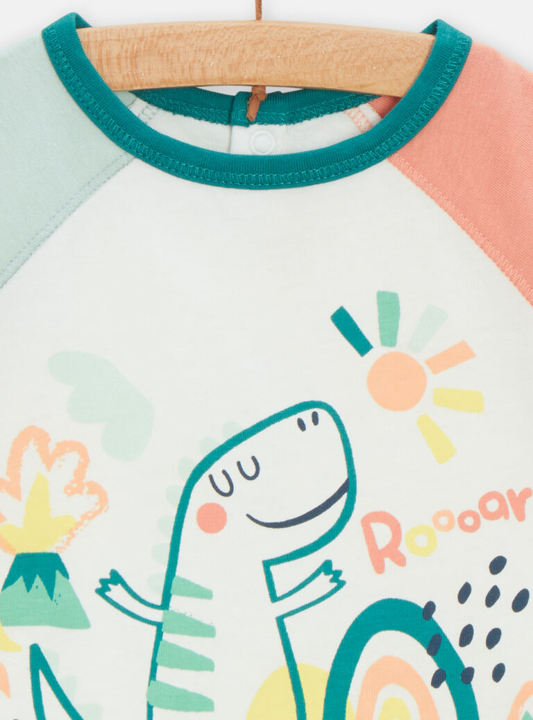 T-shirt à manches courtes contrastées pour bébé garçon
