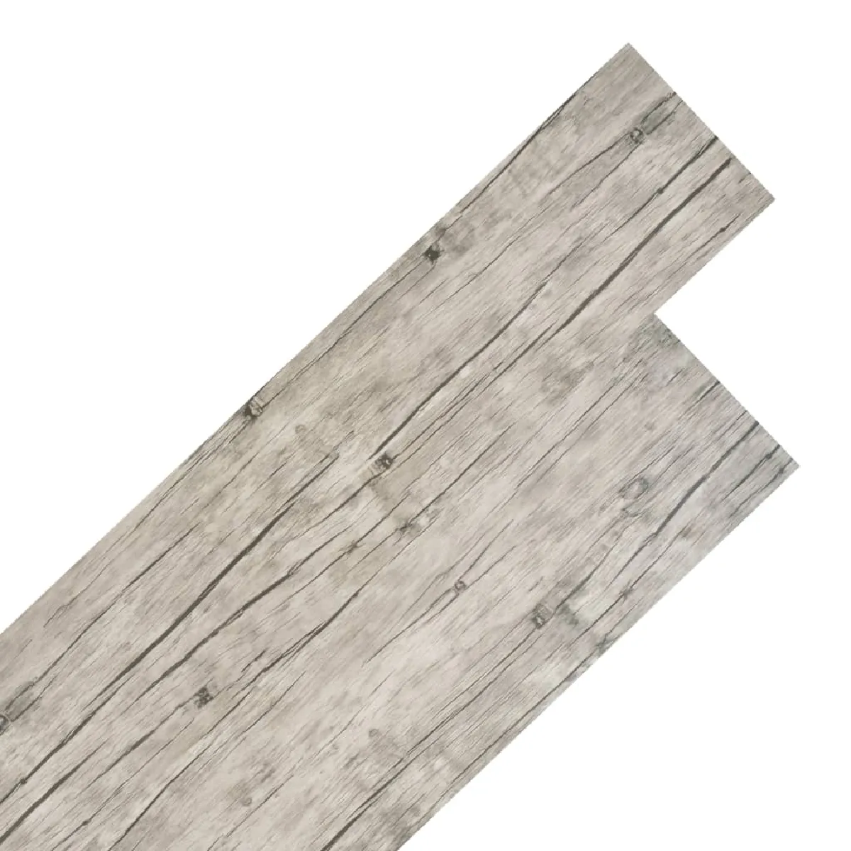 vidaXL Planches PVC Non auto-adhésif 4,46 m² - Gris clair