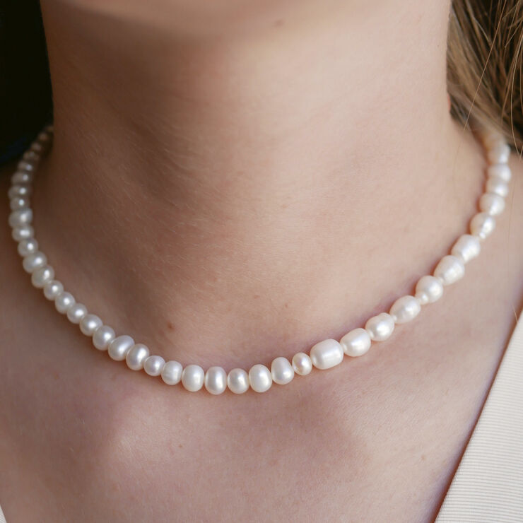 ENAMEL Copenhagen Necklace, Pearlie 925s/gp