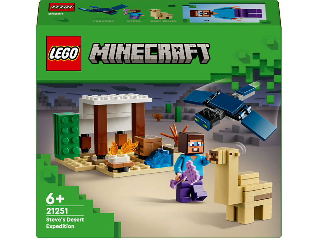EXPEDIÇÃO NO DESERTO DE STEVE LEGO MINECRAFT