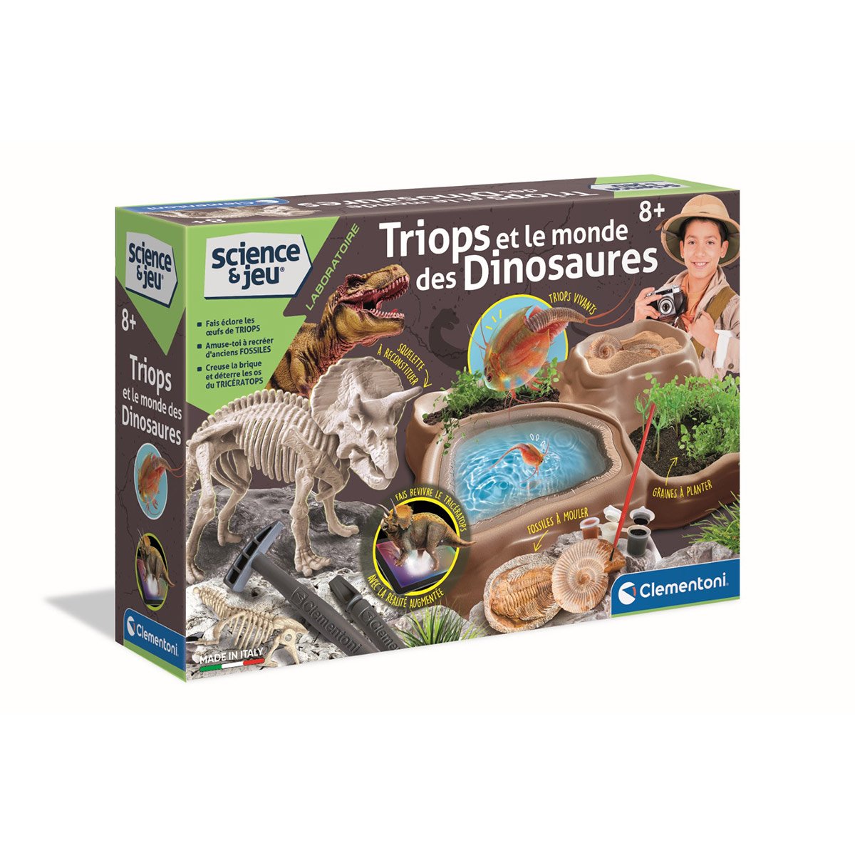 Coffret Science et Jeu - Triops et le Monde des Dinosaures