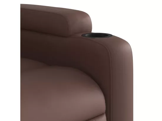 Fauteuil de massage inclinable Marron Similicuir