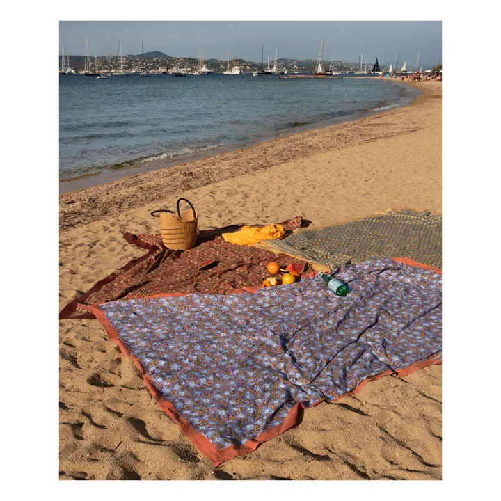 Doing Goods Plaid à fleurs Alyssa | Terracotta