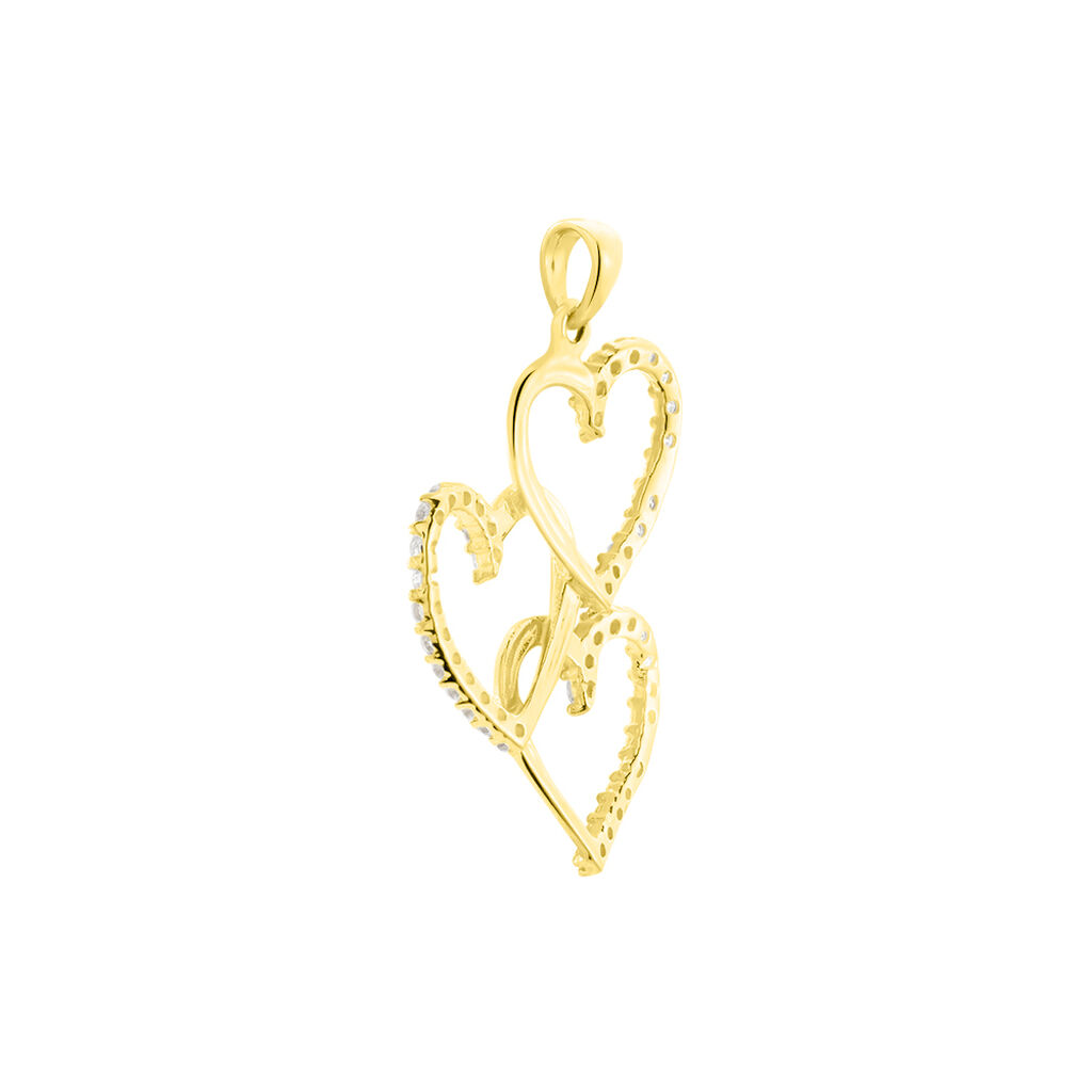 Pendentif Lovely Or Jaune Oxyde De Zirconium