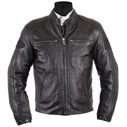 Blouson Helstons ACE - cuir RAG - Noir