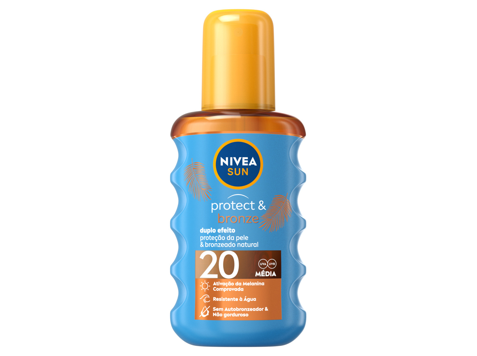 PROTETOR SOLAR BRONZEADO NATURAL SPRAY ÓLEO FP20 PROTECT & BRONZE NIVEA SUN 200 ML