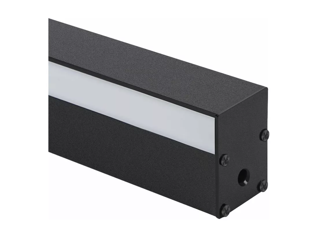 NETTLIFE Applique murale LED pour intérieur, noir, variable, 100 cm, moderne, 15 W, lampe de couloir, éclairage mural