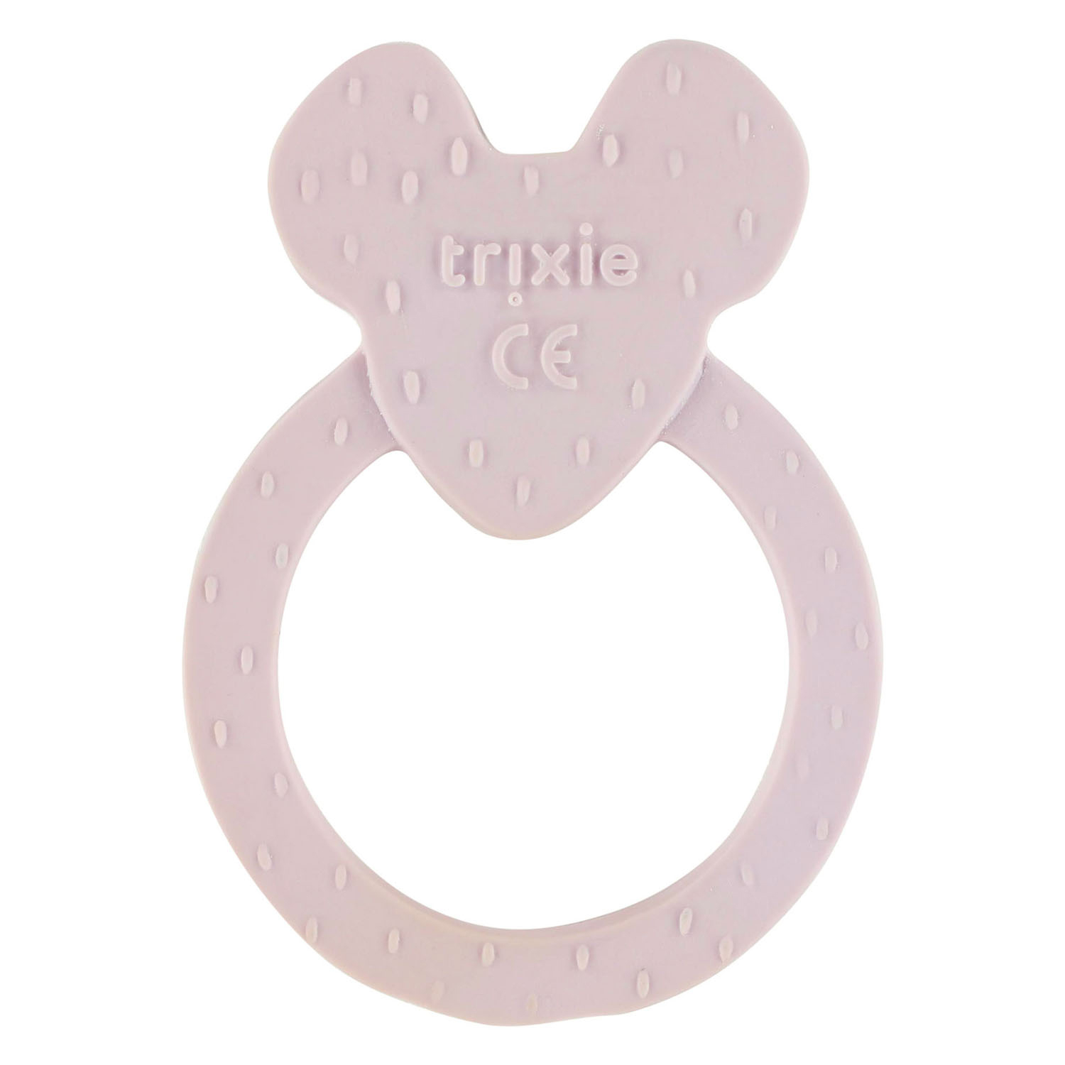 Trixie Natuurlijk Rubber Ronde Bijtring- Mrs. Mouse