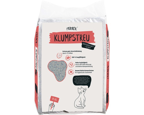 Primox Premium klonterende kattenbakvulling met babypoedergeur, 12 kg