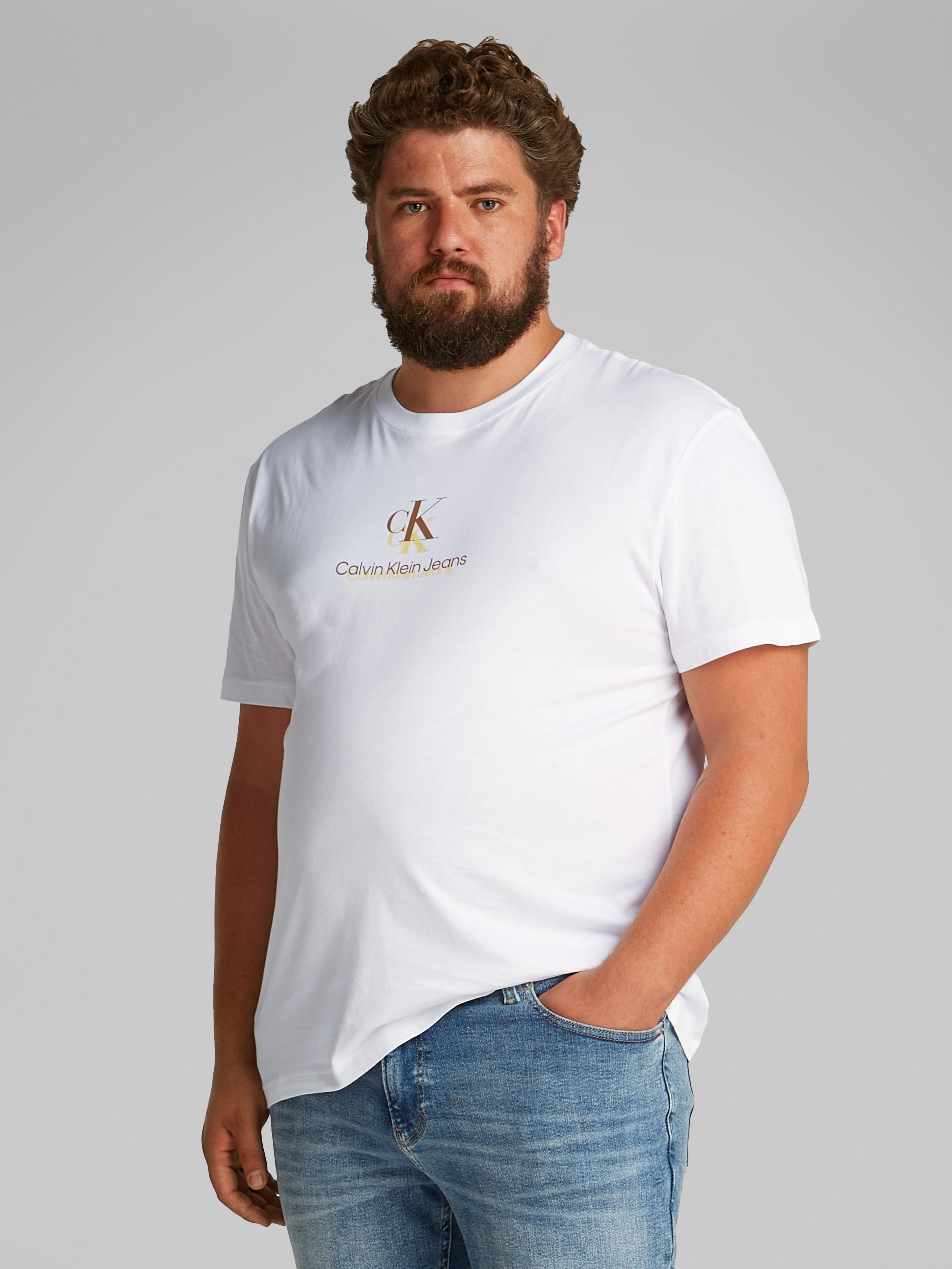Calvin Klein Jeans Plus T-Shirt »PLUS SHADOW LOGO TEE«, in grossen Grössen