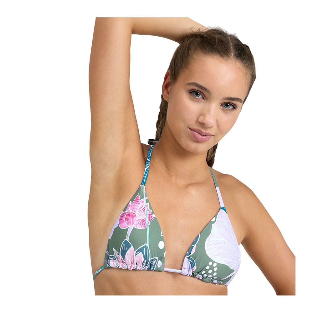 Arena TRIANGLE ALLOVER - Maillot de bain 2 pièces Femme jade multi