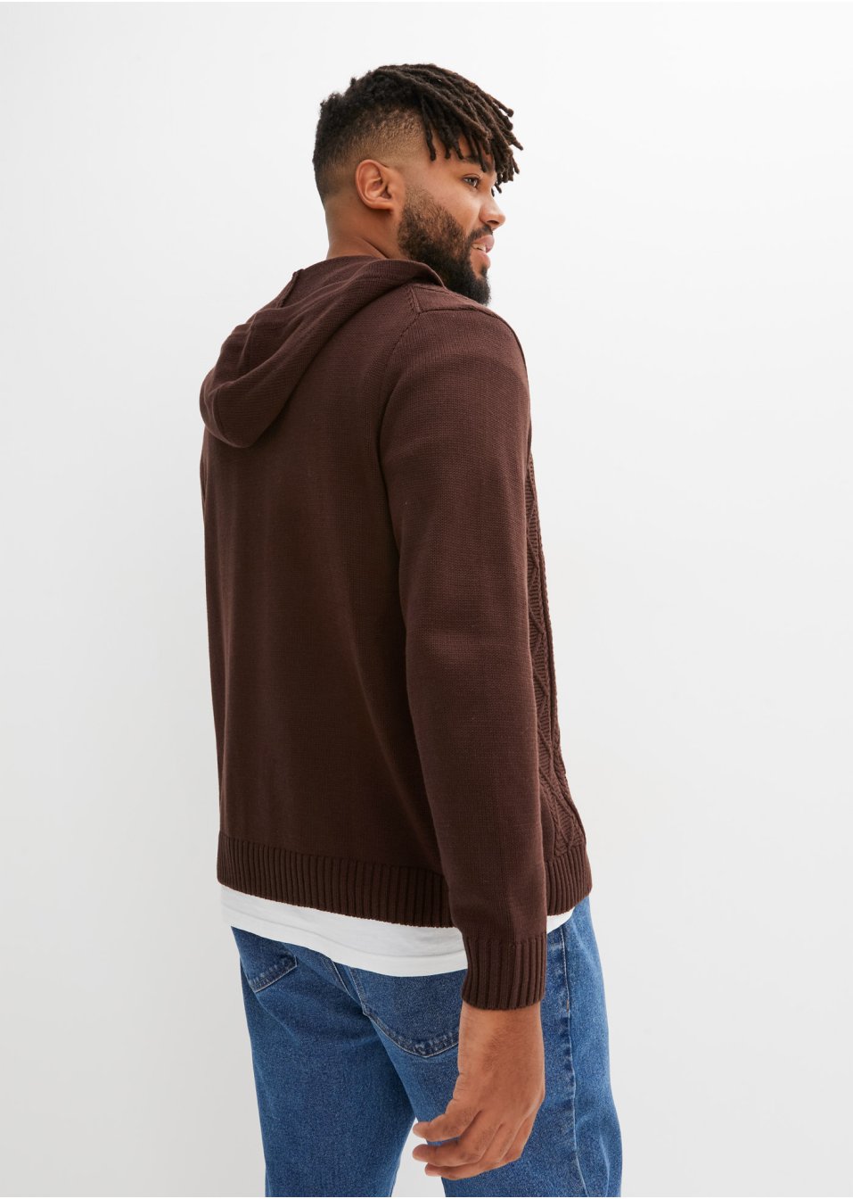 Gilet en maille torsadée