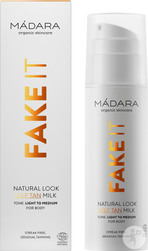 Mádara Fake It Natural Look Lait Autobronzant Corps Flacon Pompe 150ml