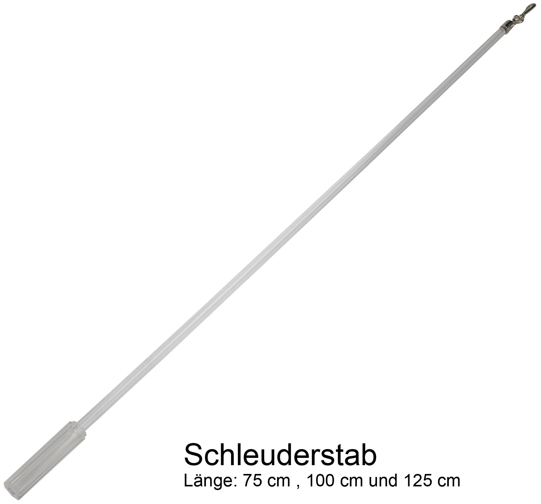 Liedeco Schleuderstab für Seitenschals, Gardinen