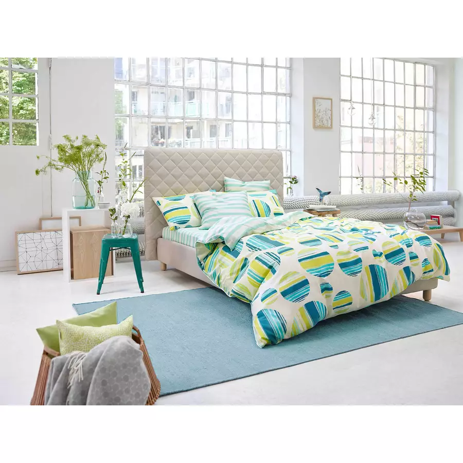 Esprit Kurzflorteppich Rainbow Kelim türkis