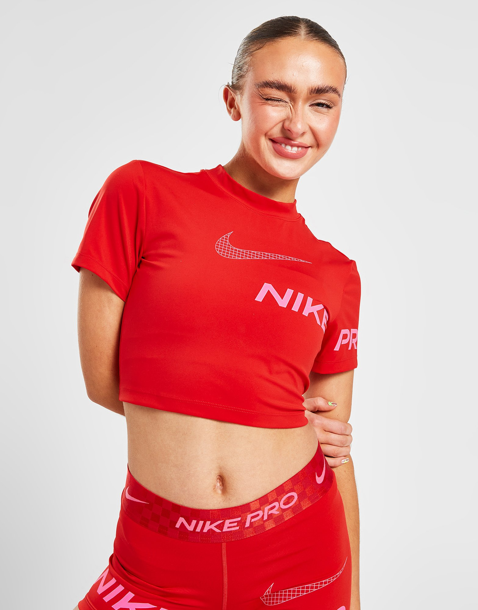 Nike Training Pro Graphic Crop Top
