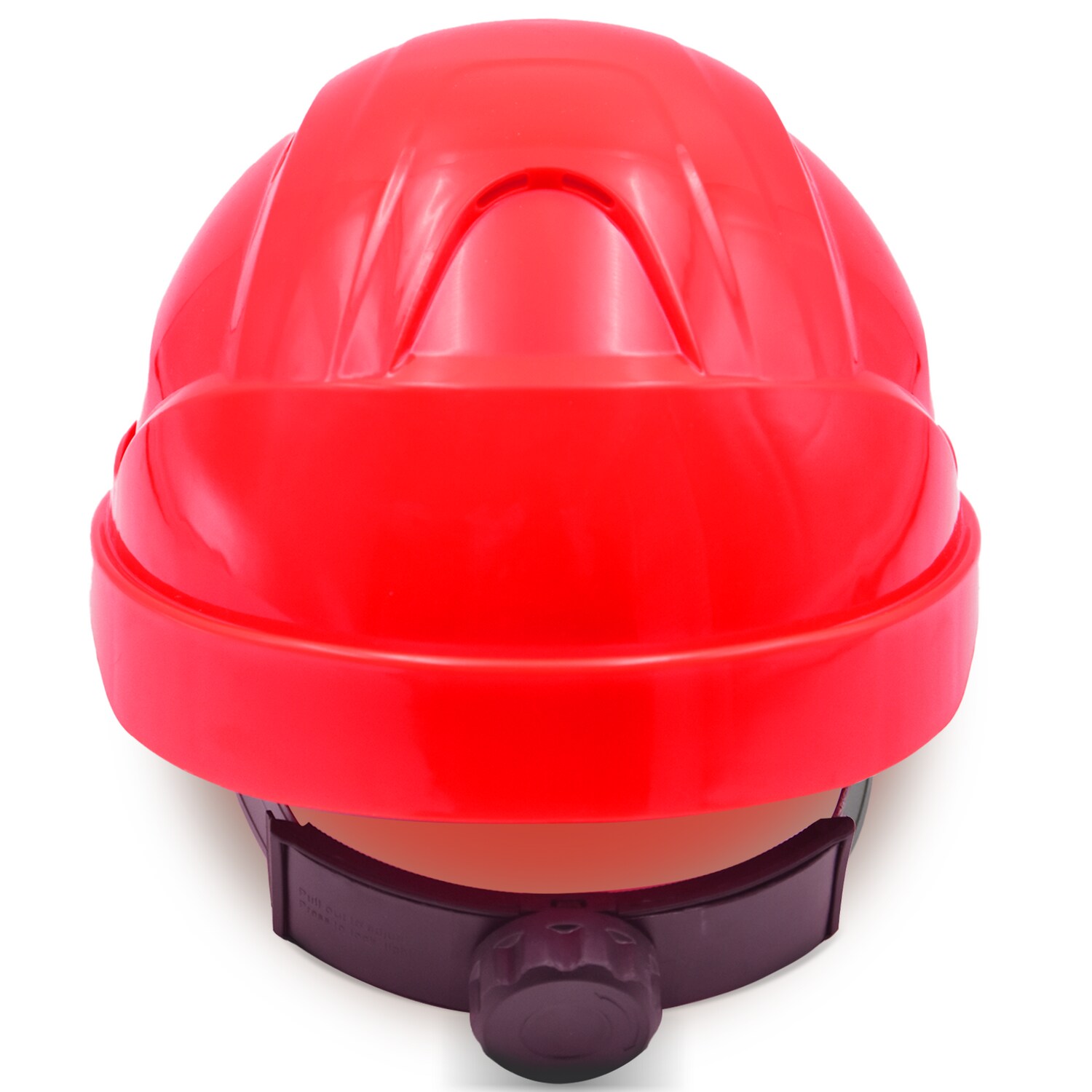 Mustbau Bauhelm,Schutzhelm,Arbeitshelm,Bauarbeiterhelm,52-66cm Einstellbar, Rot
