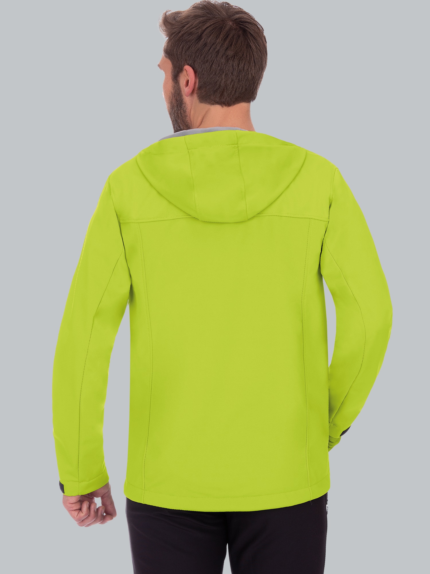 Klassische Softshell–Kapuzenjacke Lemon