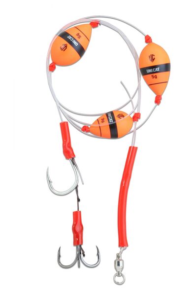 Montage SiIure Uni Cat Weightless Bait GT-41 Rig 3/0   9/0 (48,4kg) (150cm)
