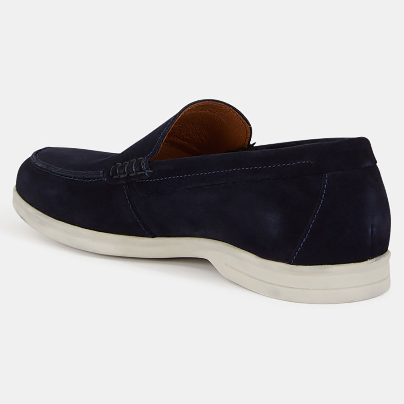 Comptoir GL Mocassins en Velours de Cuir bleu marine