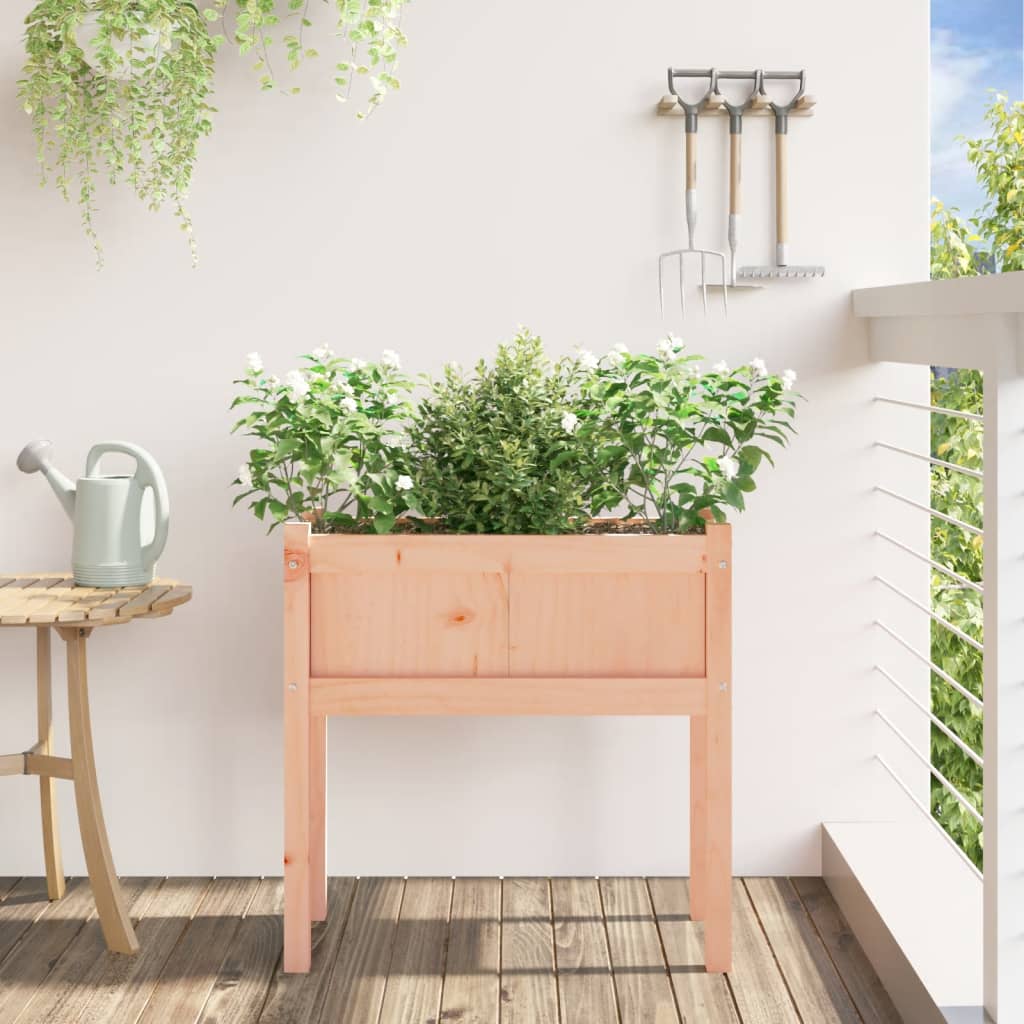 Jardinières avec pieds 70x31x70 cm bois massif douglas