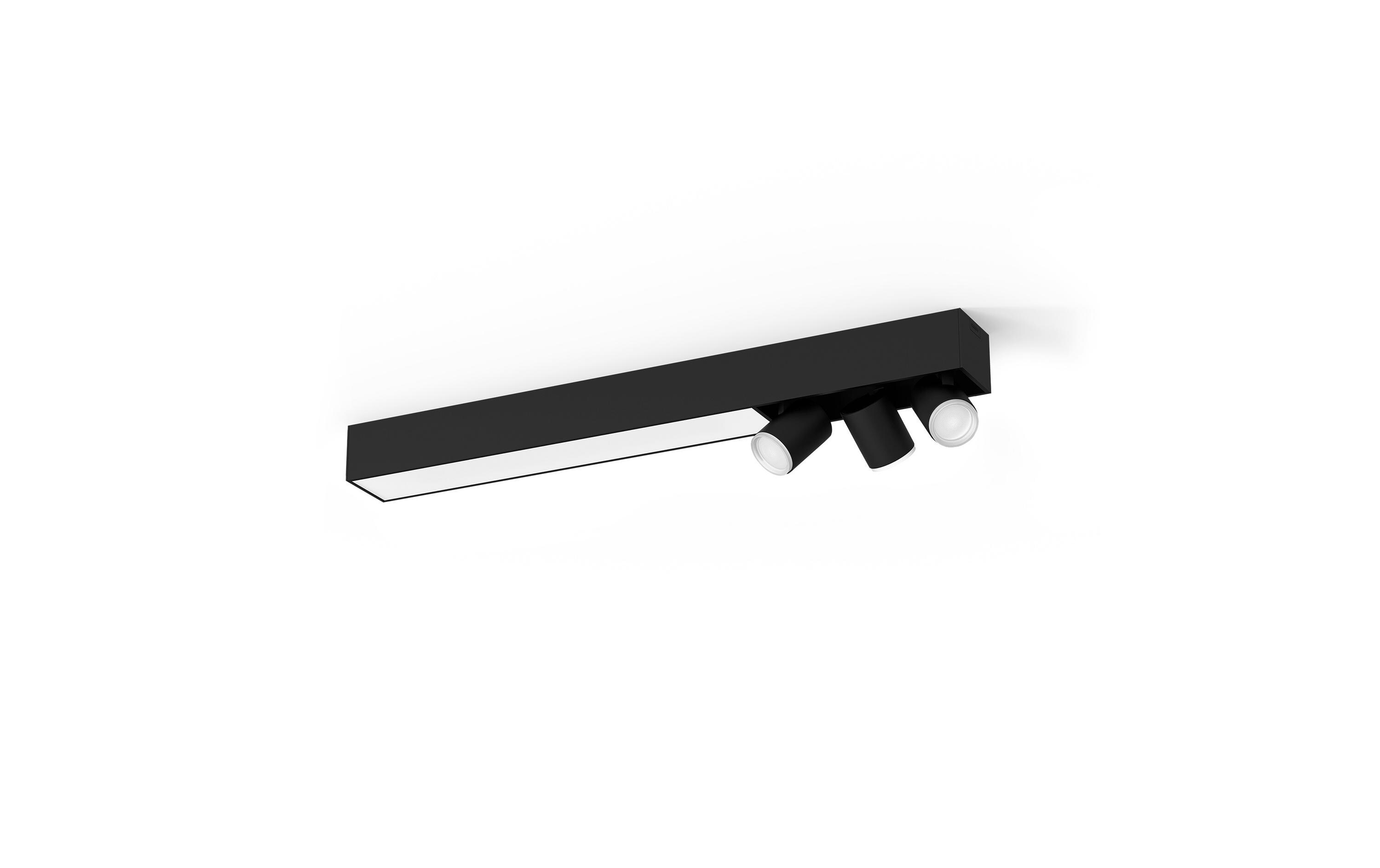 White & Color Ambiance Centris 3-Deckenspot Schwarz<br>Smarte Beleuchtung für jeden Raum