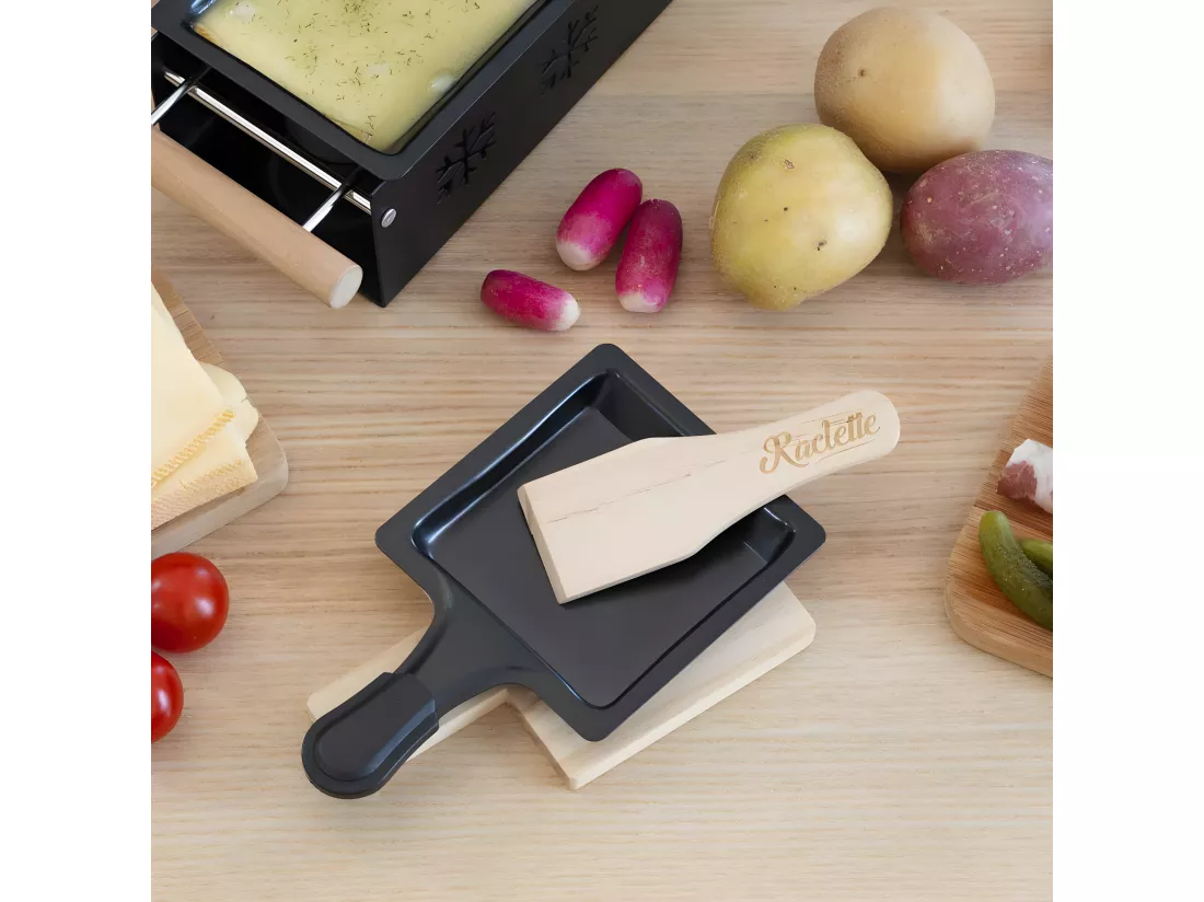 Set de 4 spatules à raclettes en bois