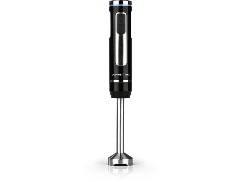 GOURMETmaxx Akku-Stabmixer LED Schwarz Kabelloses Stabmixer-Set