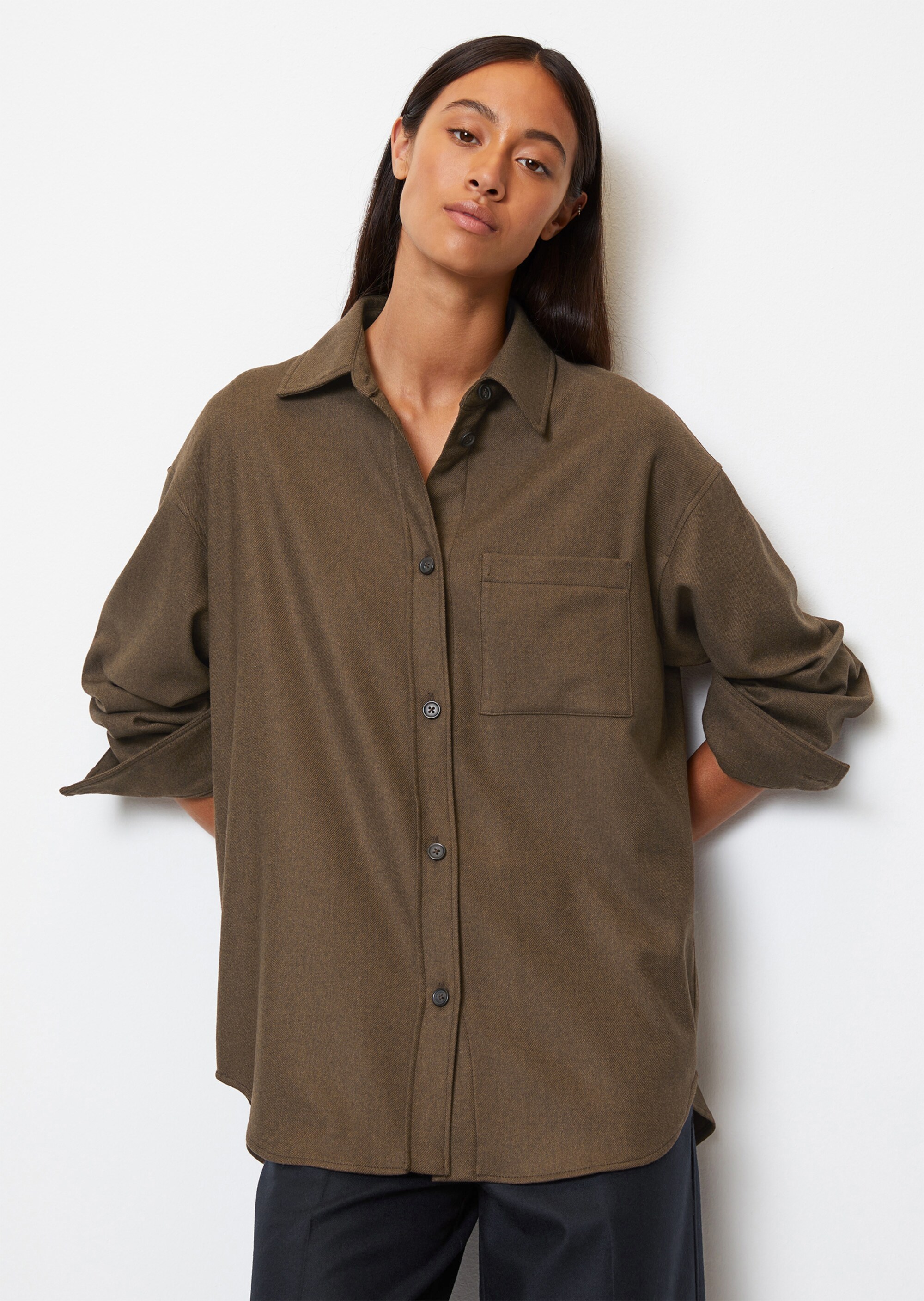 Overshirt relaxedmit LENZING™ ECOVERO™