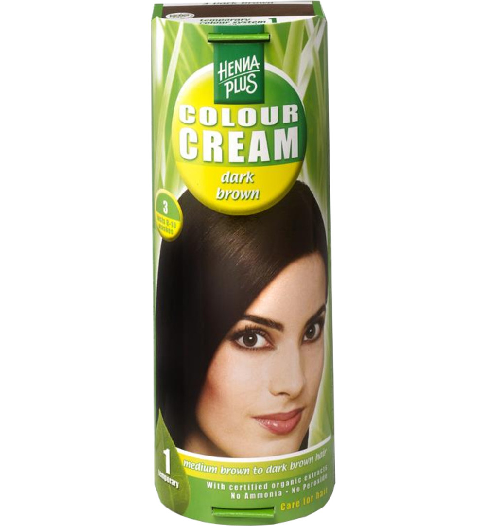 Hennaplus Colour Cream 3 Dark Brown (60 ml)