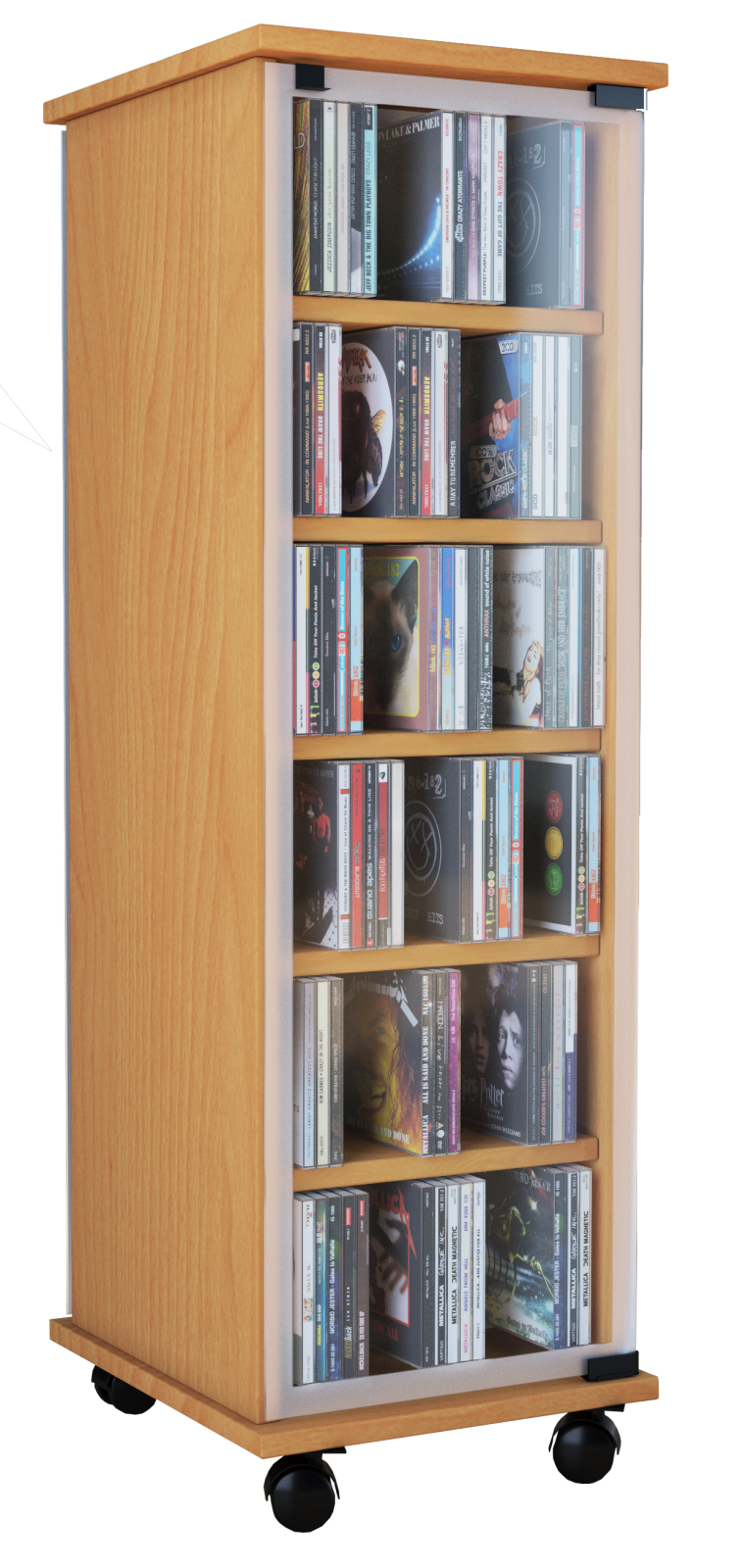 CD-Regal - Buche - 31 cm breit - für 300 CDs