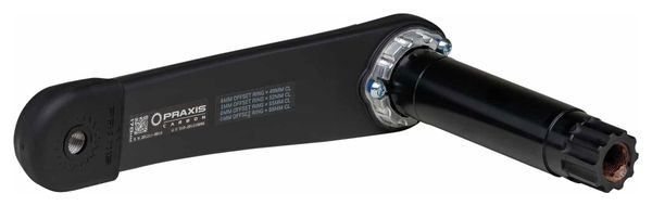 Manivelles Praxis Girder Carbon Direct Mount (Sans Boîtier) Noir