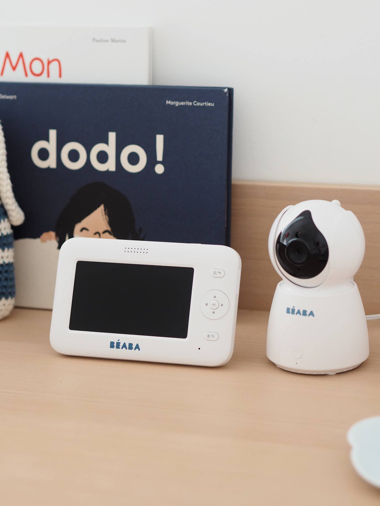 Monitor de vídeo para bebês Zen+ BEABA, branco médio
