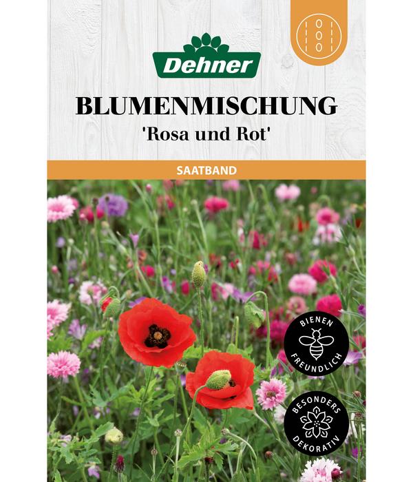 Dehner Saatband Blumenmischung 'Rosa und Rot',