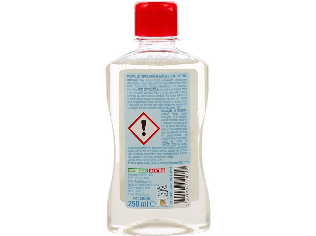 CHAMPÔ CÃO ANTI PRURIDO AUCHAN 250ML