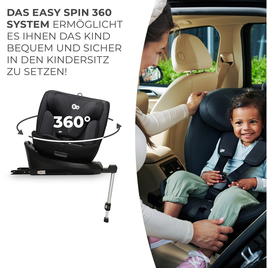 Kinderkraft Autokindersitz I-360 i-Size 40-150 cm schwarz