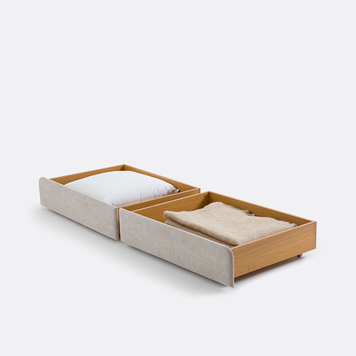 LA REDOUTE INTERIEURS<br>Conjunto de 2 gavetas de arrumação para cama Elori