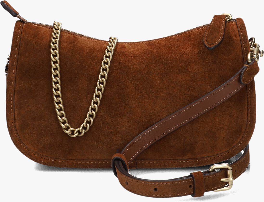 bruine coach handtas waverly bag