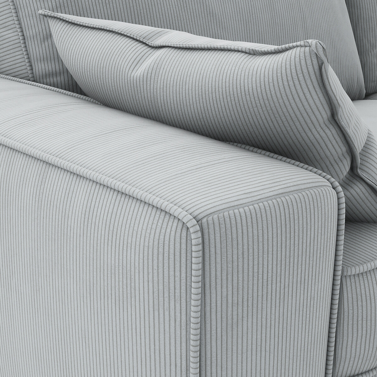 LA REDOUTE INTERIEURS<br>Sofá-cama em veludo cotelê fino, espuma, Cecilia