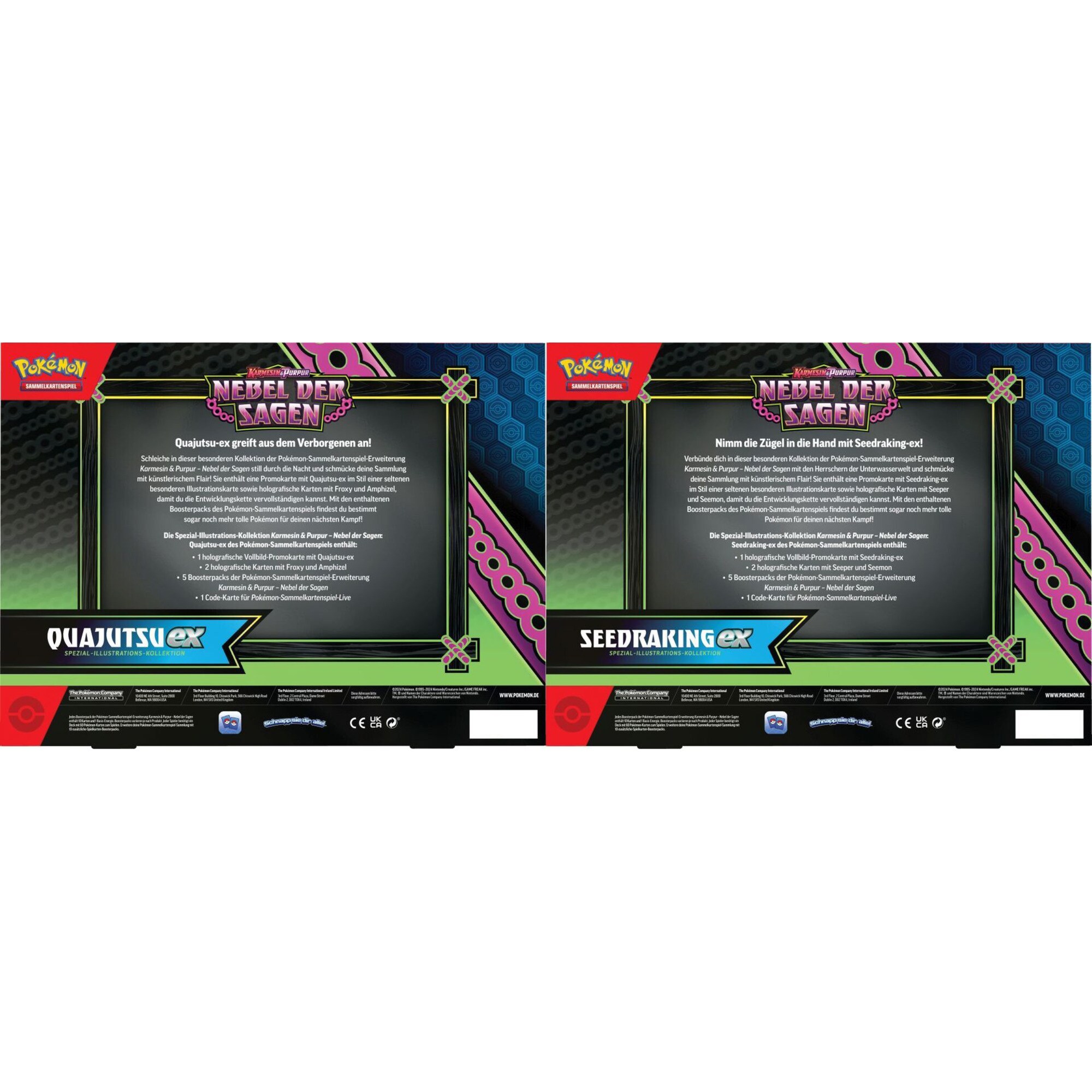 Amigo Sammelkarten Pokémon-TCG: 3-Pack Blister Karmesin & Purpur – Nebel der Sagen
